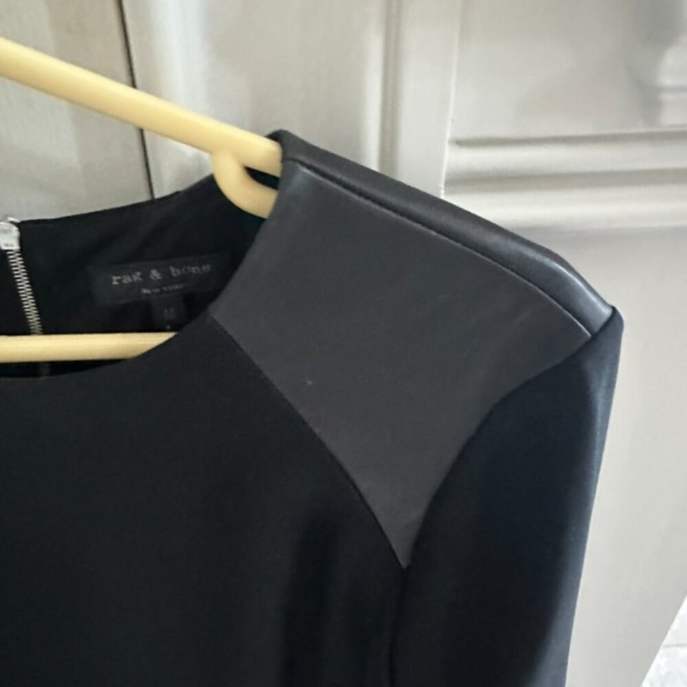 Rag & Bone Black Multi-Material Top - image 2